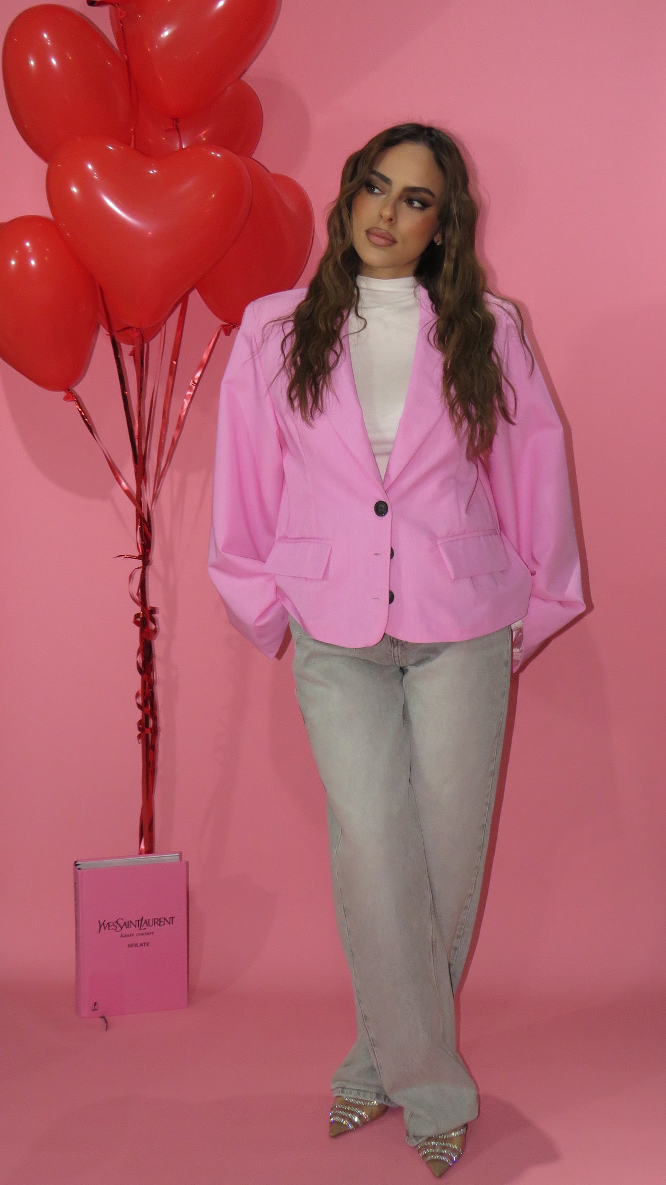 Jeans Grigio tasca brillantinata